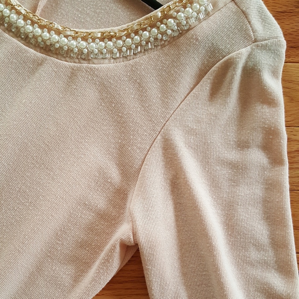Blush Plink Light Sweater Top